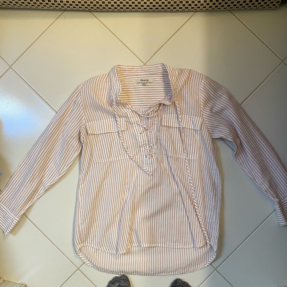 Madewell pinstripe blouse